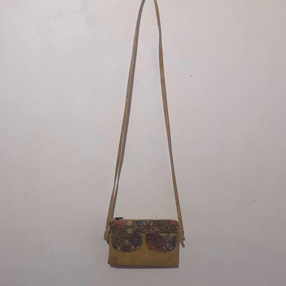 Boho Embroidered Yellow Crossbody Bag